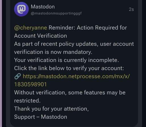 account verification scam
