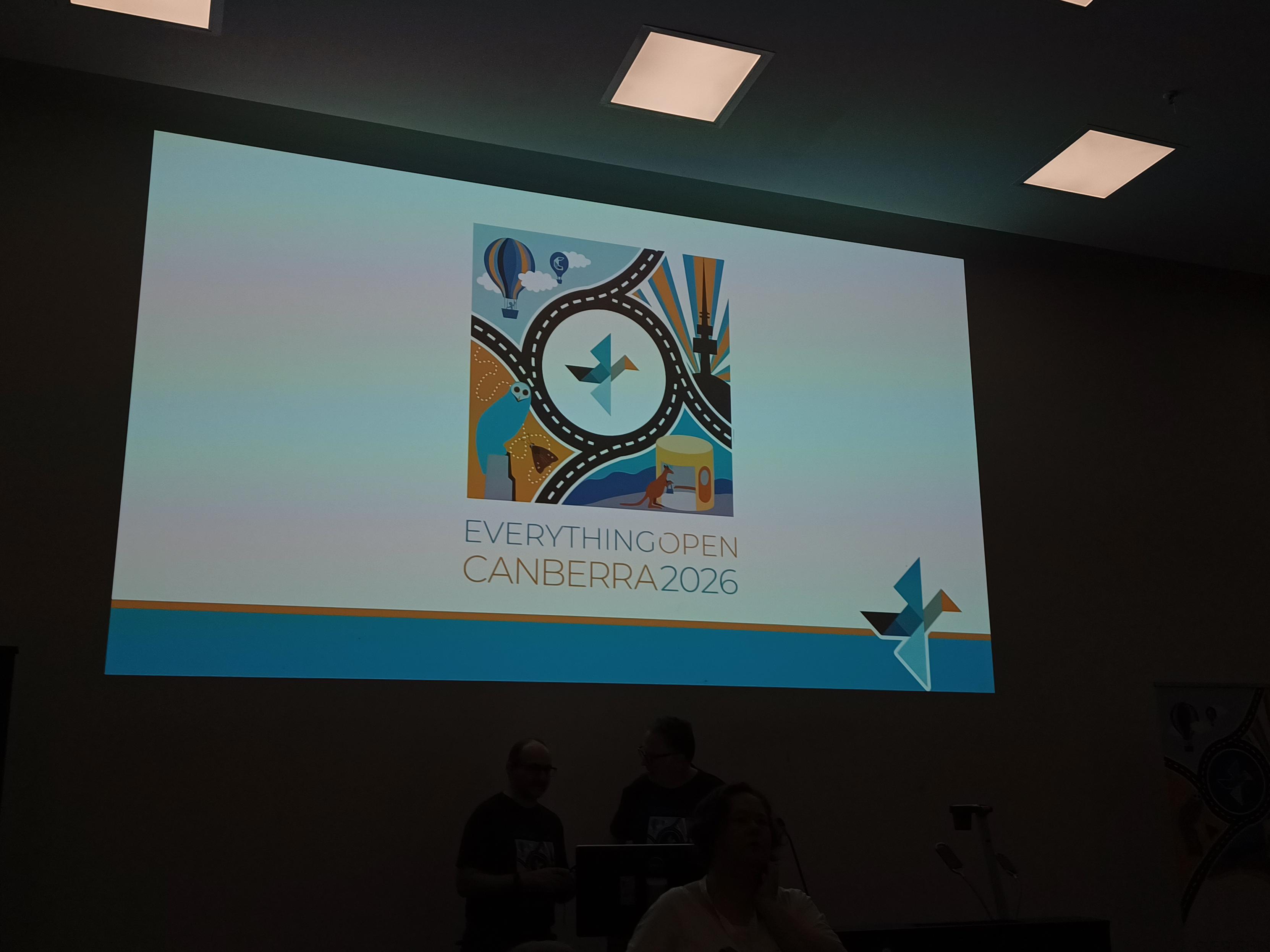 Opening slide for Everything Open conference Opening slide for Everything Open conference