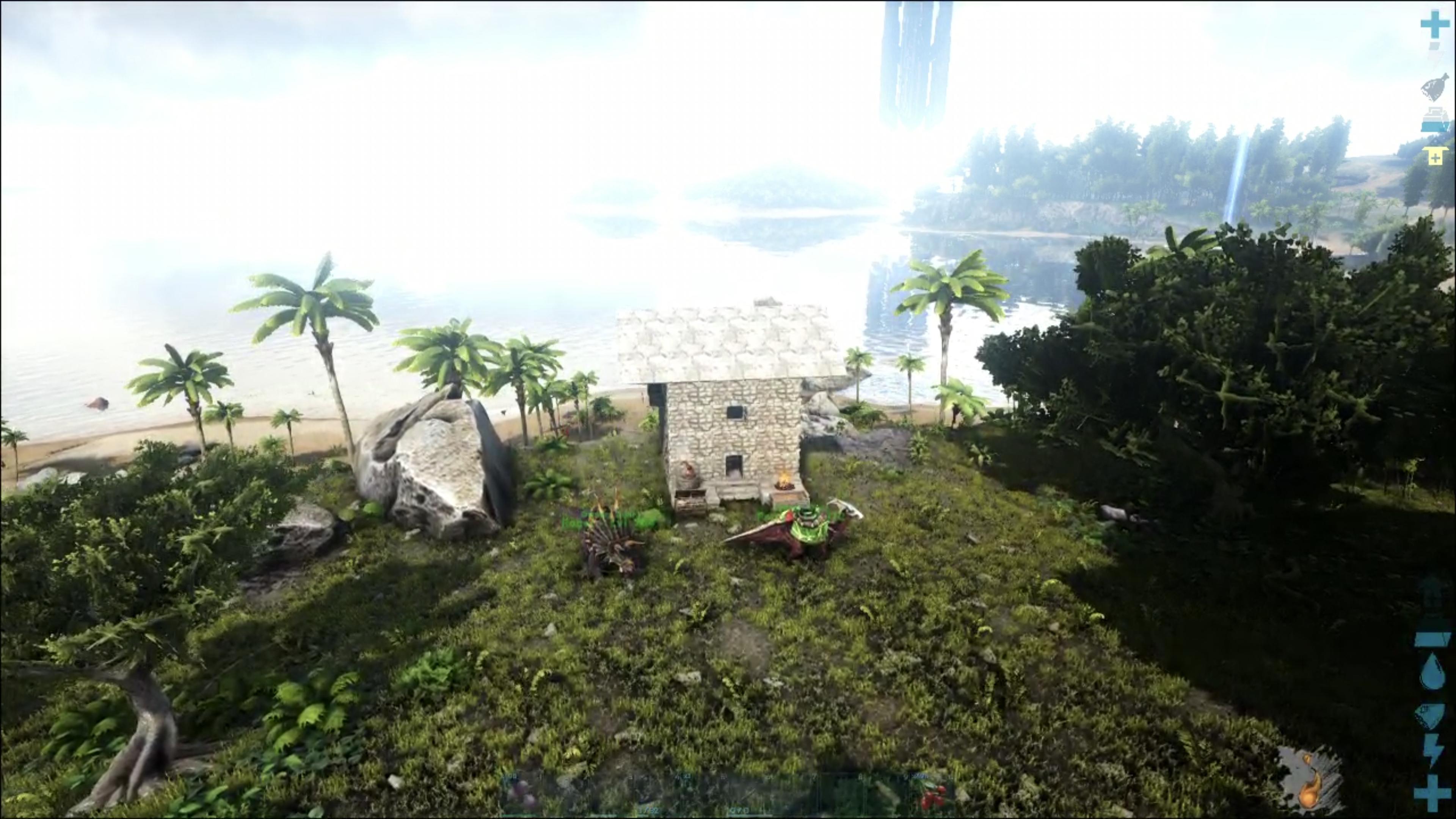 A small two-story building on the edge of a cliff.
