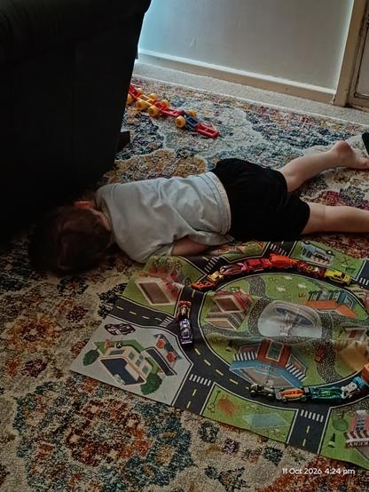 About 15 minutes after his cousins left. 
